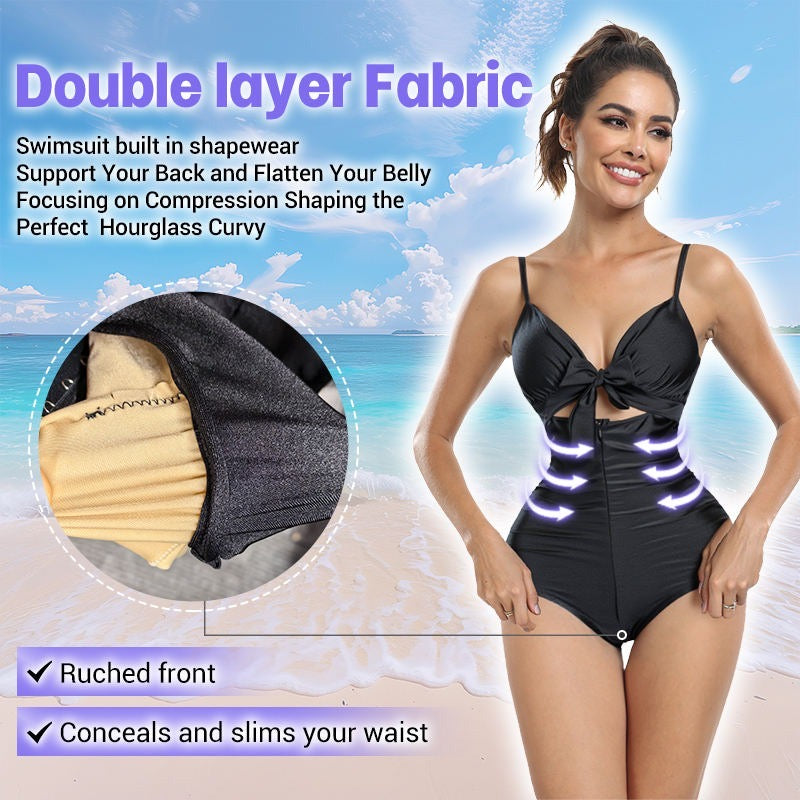 Traje de bano con control abdominal