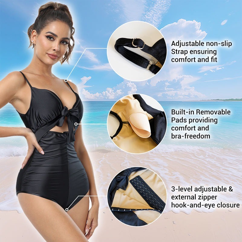 Traje de bano con control abdominal